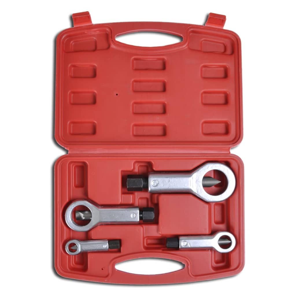 Kit Estrattori Dado 9mM-27mm 4 Pz Rimozione Dado Arrotondato