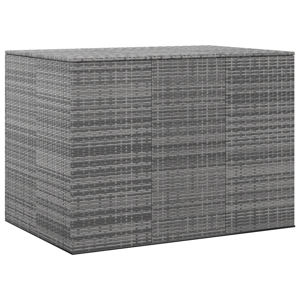 Contenitore Da Giardino In Rattan Pe 145x100x103 Cm Grigio