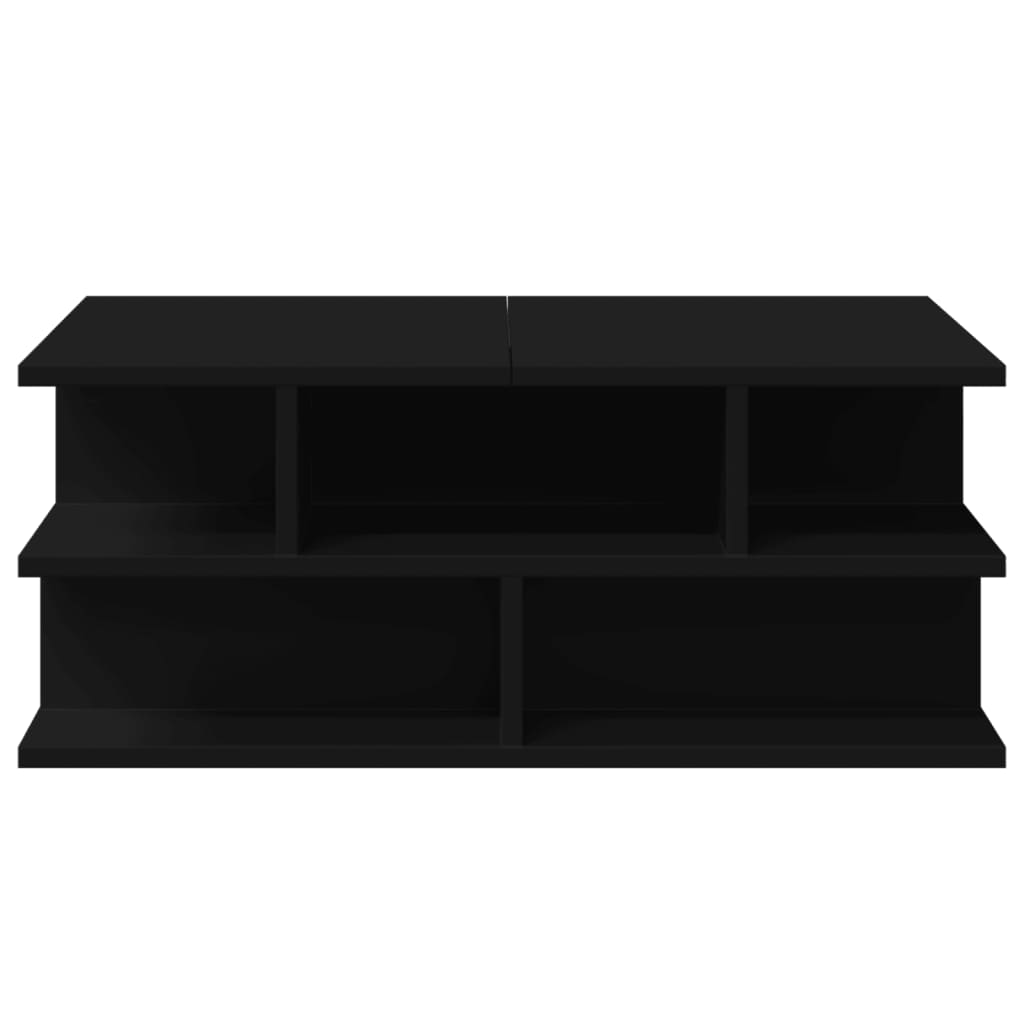 Tavolino Da Salotto Nero 70x70x29 Cm In Legno Multistrato - Image 5