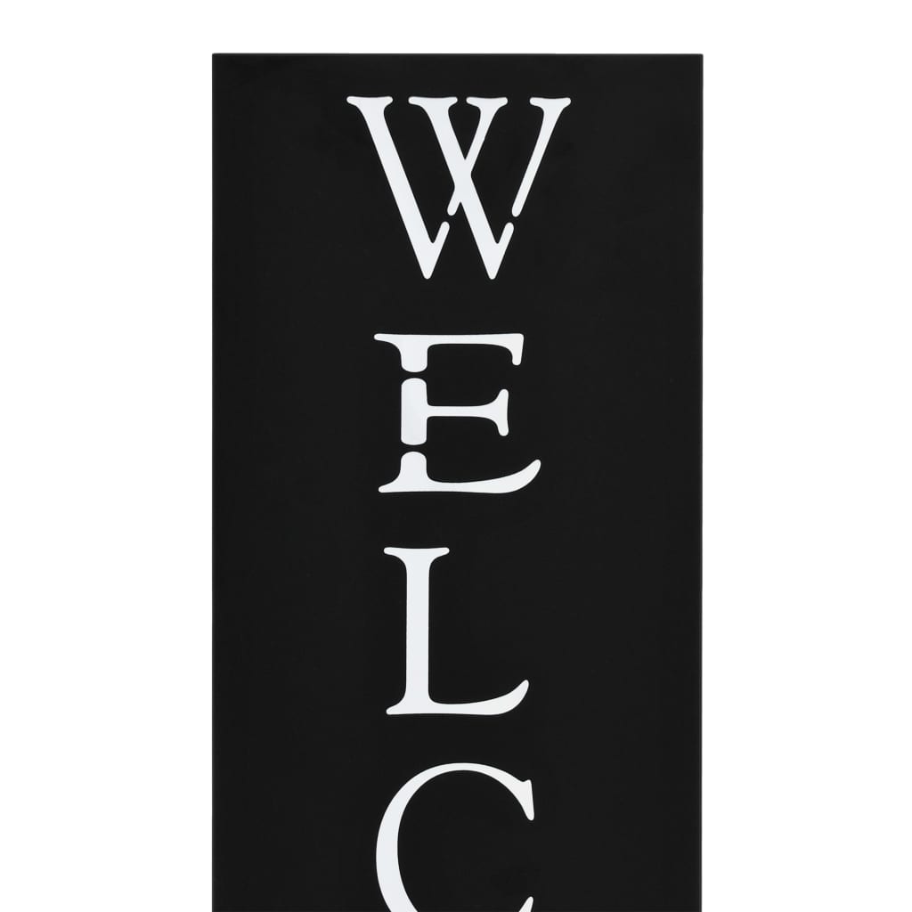 Porta Ombrelli Welcome In Acciaio Nero