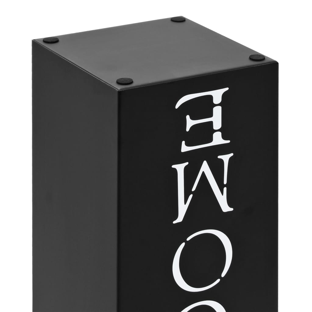 Porta Ombrelli Welcome In Acciaio Nero - Image 5