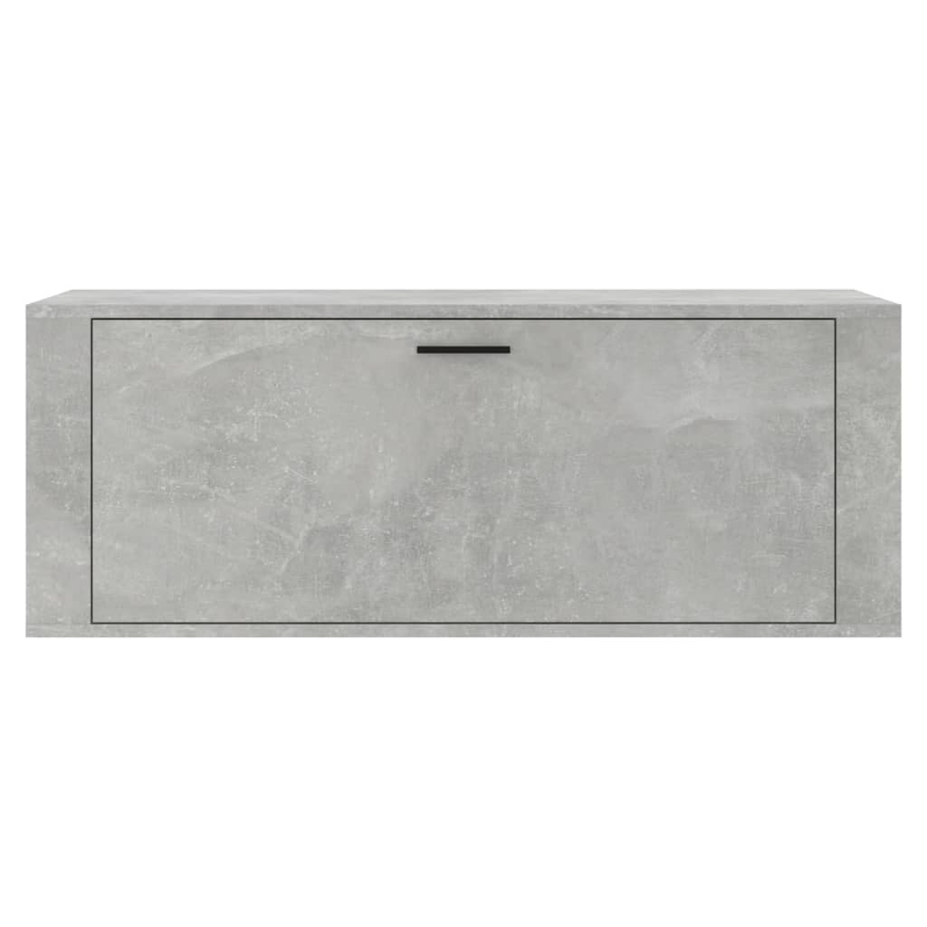 Scarpiera A Muro Grigio Cemento100x35x38cm In Legno Multistrato - Image 6