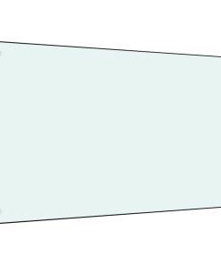 Paraschizzi Per Cucina 2 Pz Bianchi 70x60 Cm In Vetro Temperato