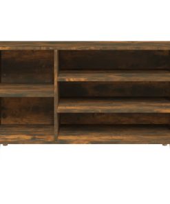Scarpiera Rovere Fumo 102x36x60 Cm In Legno Multistrato