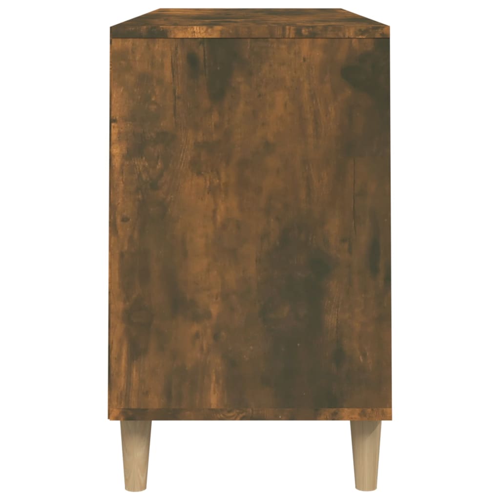 Scarpiera Rovere Fumo 102x36x60 Cm In Legno Multistrato - Image 3