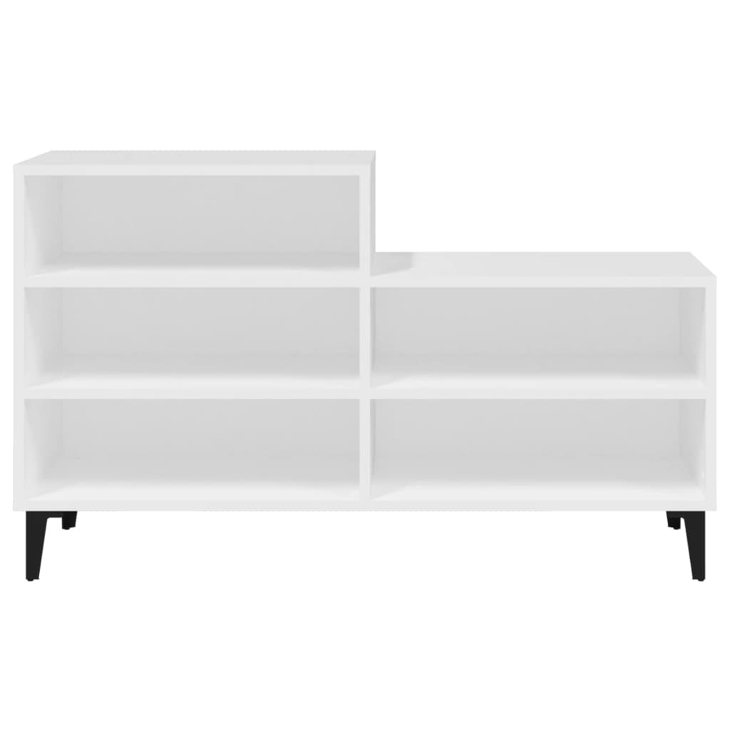 Scarpiera Bianca 102x36x60 Cm In Legno Multistrato - Image 2