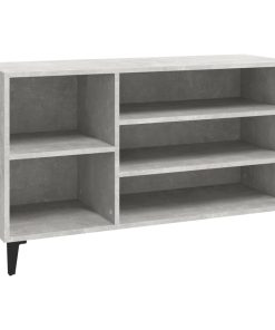 Scarpiera Grigio Cemento 102x36x60 Cm In Legno Multistrato