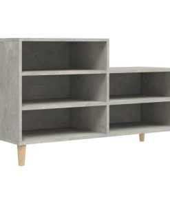Scarpiera Grigio Cemento 102x36x60 Cm In Legno Multistrato