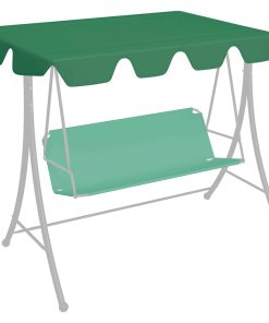 Baldacchino Per Dondolo Giardino Verde 150/130x105/70 cm