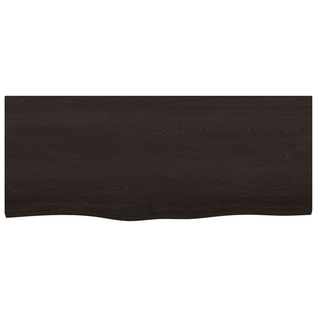 Ripiano Marrone Scuro 100x40x(2-6) Cm Massello Rovere Trattato - Image 5