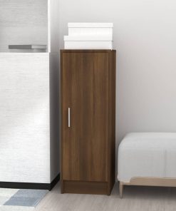 Scarpiera Rovere Marrone 32x35x92 Cm In Legno Multistrato