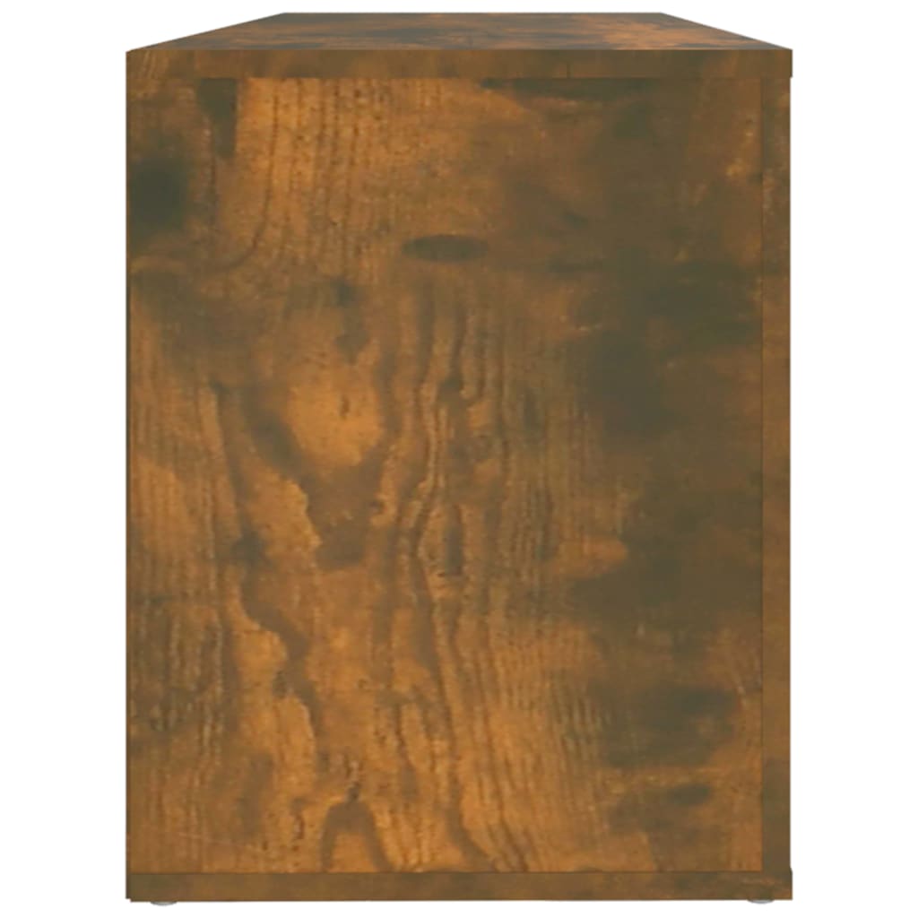 Scarpiera Rovere Fumo 100x35x45 Cm In Legno Multistrato - Image 4
