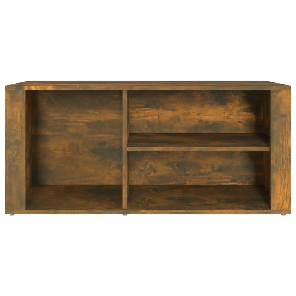 Scarpiera Rovere Fumo 100x35x45 Cm In Legno Multistrato - Image 5