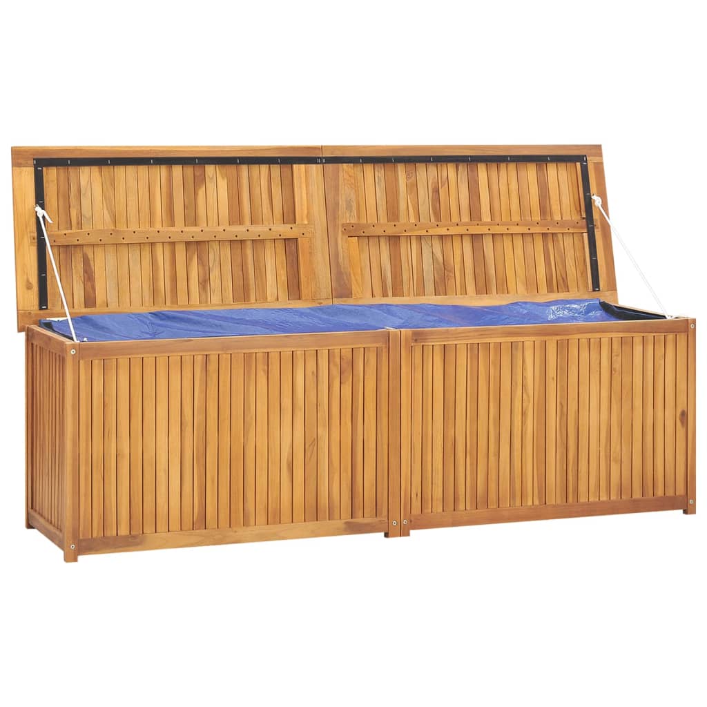 Cassa Da Giardino 175x50x55 Cm In Legno Massello Di Teak