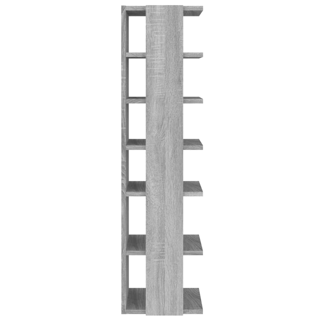 Scarpiera Grigio Sonoma 27,5x27x102 Cm In Legno Multistrato