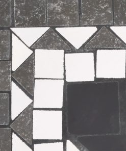 Base Per Ombrellone Nero E Bianco Quadrata 12 kg