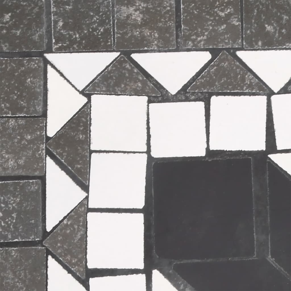 Base Per Ombrellone Nero E Bianco Quadrata 12 kg