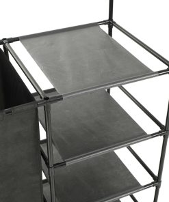 Appendiabiti Acciaio E Tessuto Non Tessuto 87x44x158 Cm Nero