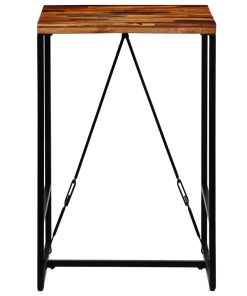 Tavolino Da Bar In Legno Massello Di Recupero 70x70x106cm