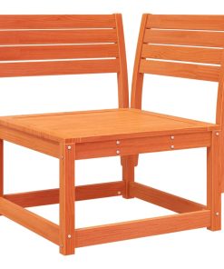 Divano Angolare Giardino Marrone Cera 73x73x78cm Massello Pino