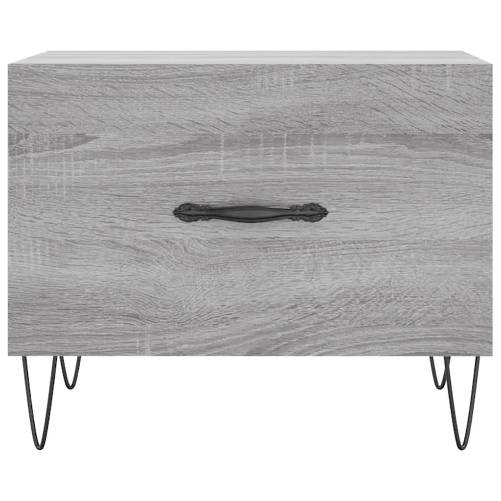 Tavolini Salotto 2pz Grigio Sonoma 50x50x40cm Legno Multistrato - Image 2