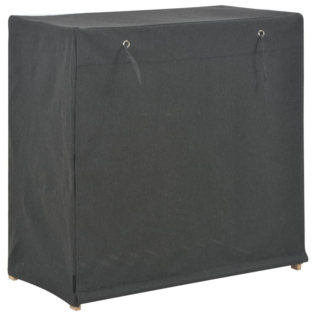 Scarpiera Con Rivestimento Grigia 79x40x80 Cm In Tessuto - Image 4