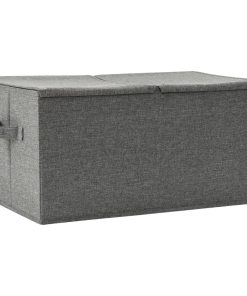 Scatola Portaoggetti In Tessuto 50x30x25 Cm Antracite