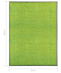 Zerbino Lavabile Verde 90x120 cm