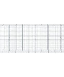 Cesto Gabbione Con Copertura 550x100x200 Cm In Ferro Zincato