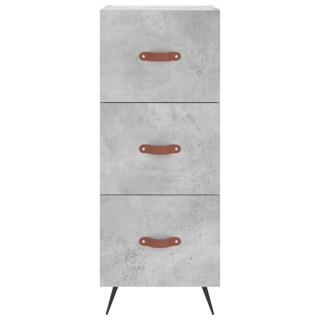 Credenza Grigio Cemento 34,5x34x180 Cm In Legno Multistrato - Image 2