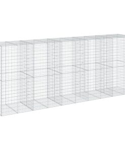 Cesto Gabbione Con Copertura 500x100x200 Cm In Ferro Zincato