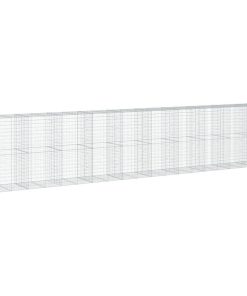 Cesto Gabbione Con Copertura 950x100x200 Cm In Ferro Zincato