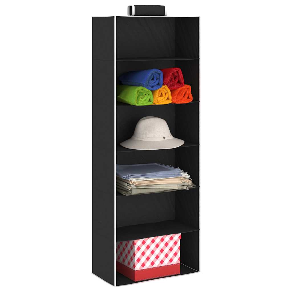 Organizer Per Armadio Da Appendere Con 6 Ripiani 2 Pz Tessuto - Image 3
