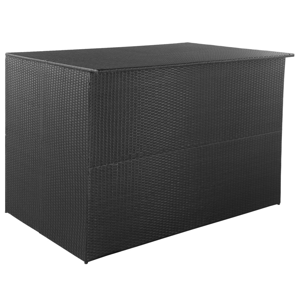 Baule Da Giardino Nero 150x100x100 Cm In Polyrattan - Image 6