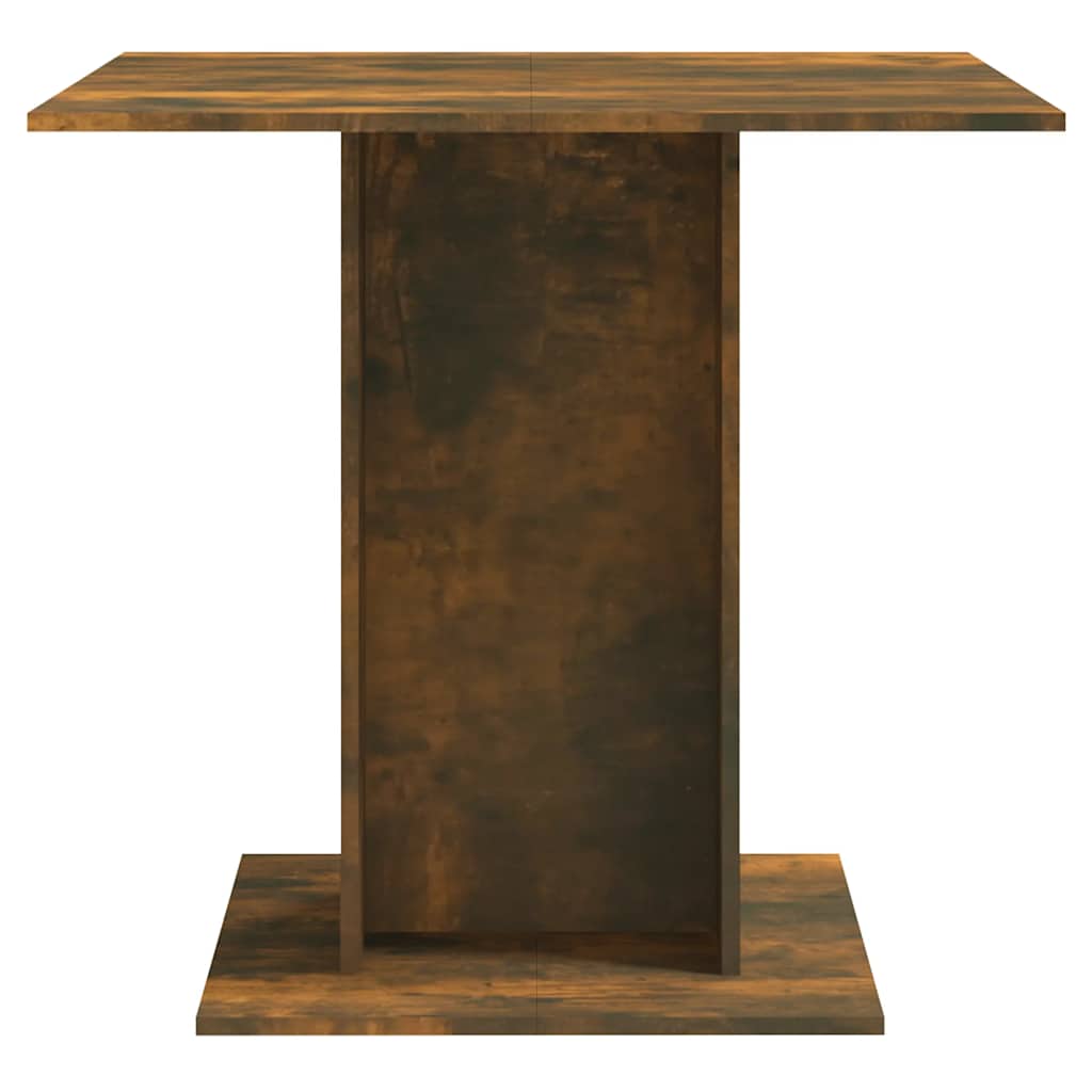 Tavolo Da Pranzo Rovere Fumo 80x80x75 Cm Legno Multistrato