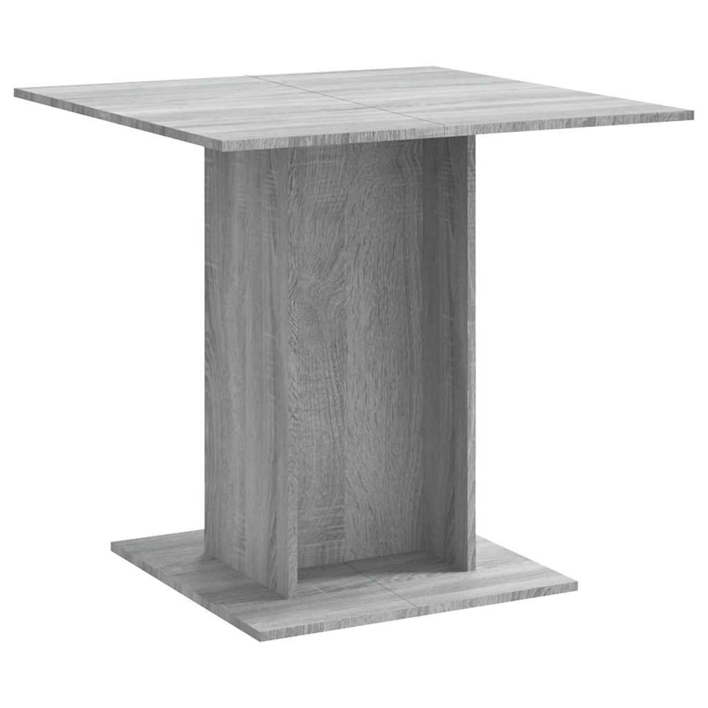 Tavolo Da Pranzo Grigio Sonoma 80x80x75 Cm In Legno Multistrato