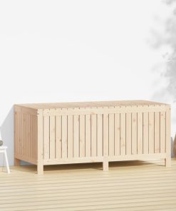 Contenitore Da Giardino 147x68x64 Cm In Legno Massello Di Pino