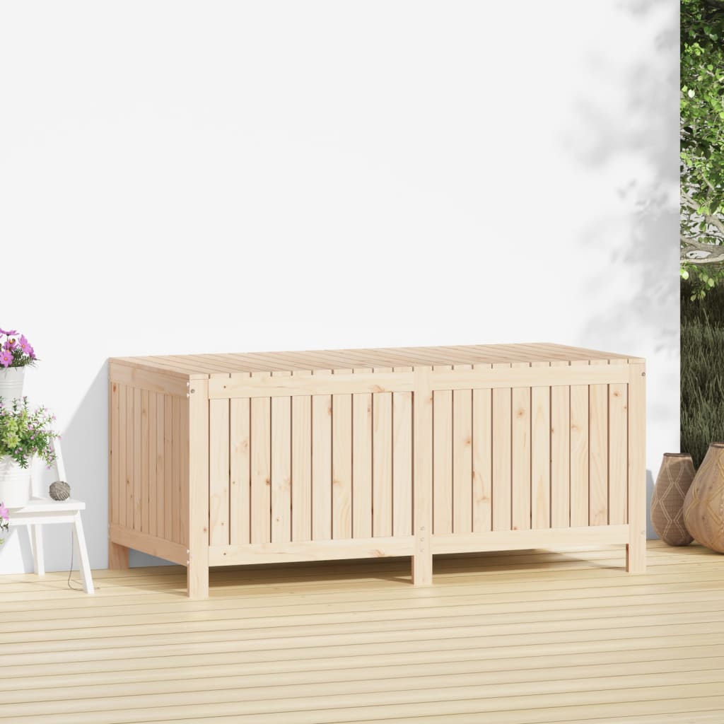 Contenitore Da Giardino 147x68x64 Cm In Legno Massello Di Pino