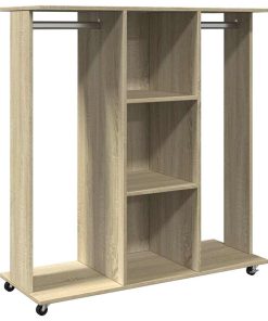 Armadio Con Ruote Rovere Sonoma 102x38x110 Cm Legno Multistrato