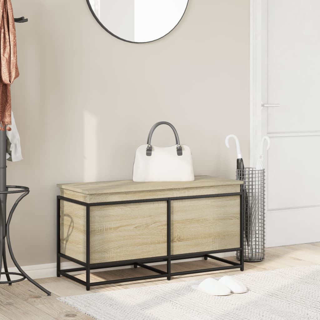 Contenitore Con Coperchio Rovere Sonoma 100x40x51,5 Truciolato