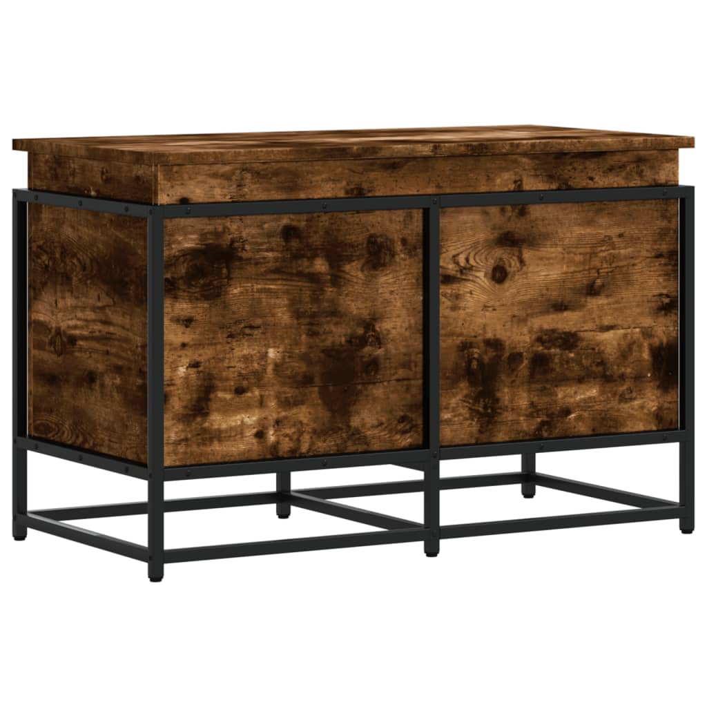 Contenitore Con Coperchio Rovere Fumo 80x40x51,5cm Truciolato - Image 6