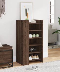 Scarpiera Rovere Marrone 52x37,5x100 Cm In Legno Multistrato