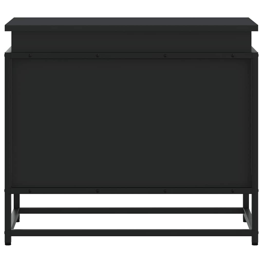 Contenitore Con Coperchio Nero 60x40x51,5 Cm In Truciolato - Image 4