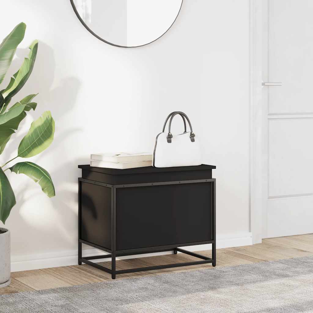 Contenitore Con Coperchio Nero 60x40x51,5 Cm In Truciolato - Image 6