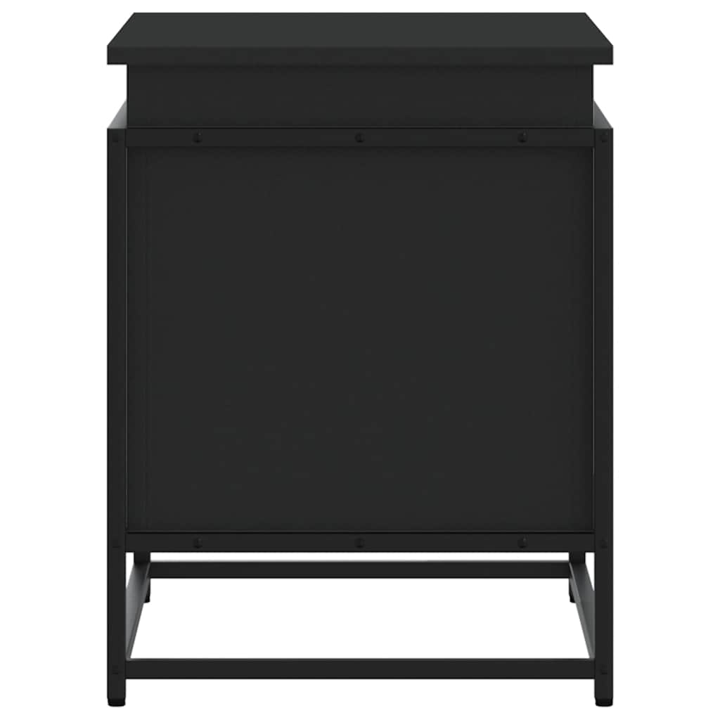 Contenitore Con Coperchio Nero 60x40x51,5 Cm In Truciolato - Image 3