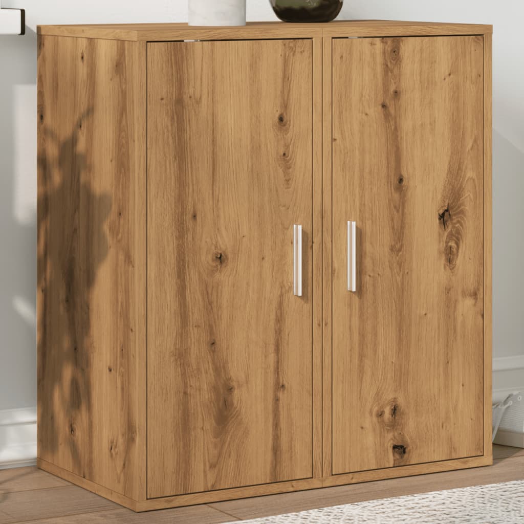 Scarpiere 2 Pz Rovere Artigianale 32x35x70 Cm In Truciolato - Image 4