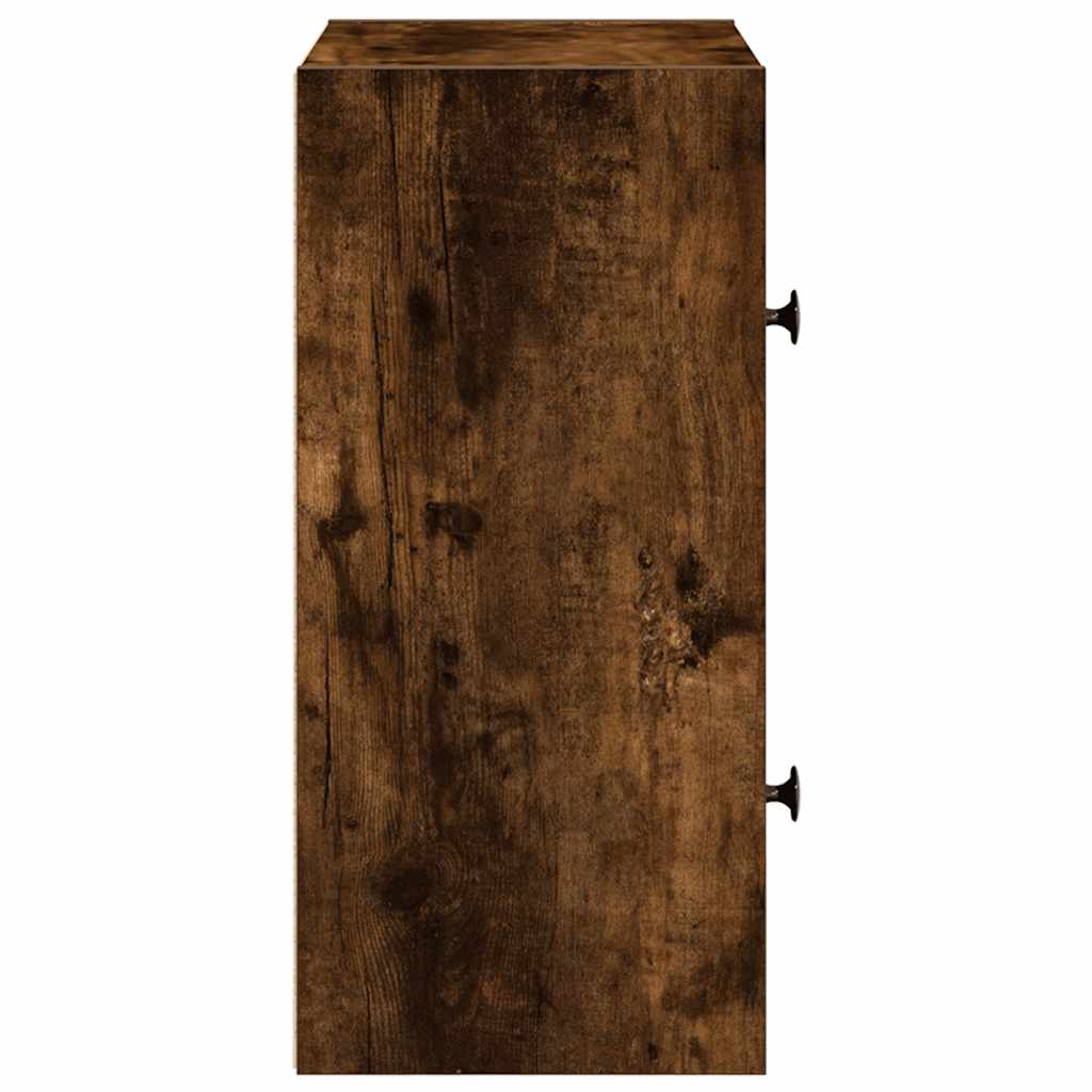 Libreria Rovere Fumo 40x24x52 Cm In Legno Multistrato - Image 4