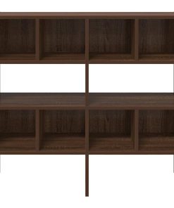 Scarpiere 2 Pz Impilabili Rovere Marrone 89,5x30x40 cm