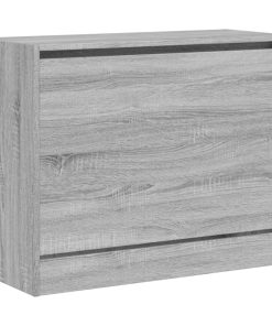 Scarpiera Grigio Sonoma 80x34x63 Cm In Legno Multistrato