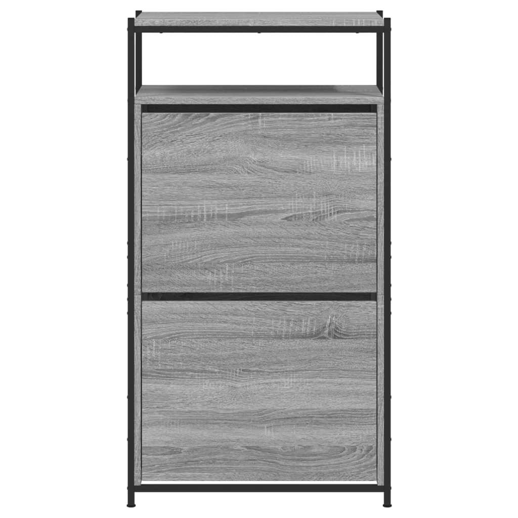 Scarpiera Grigio Sonoma 60x34x112 Cm In Legno Multistrato - Image 4